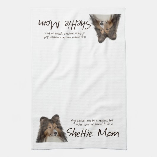 Sheltie Ma Kitchen Towel Theedoek (Verticaal)