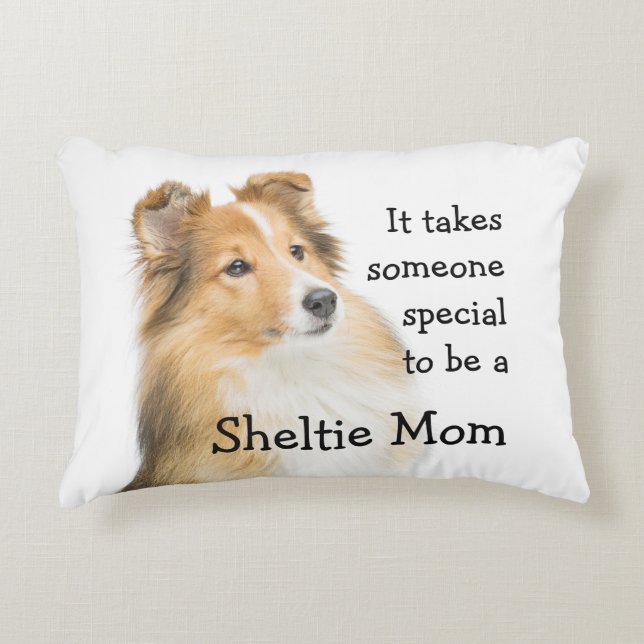 Sheltie mama Pillow Decoratief Kussen (Voorkant)