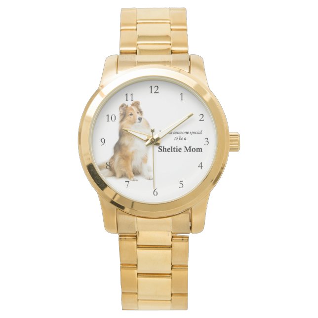 Sheltie mama Watch Horloge (Voorkant)