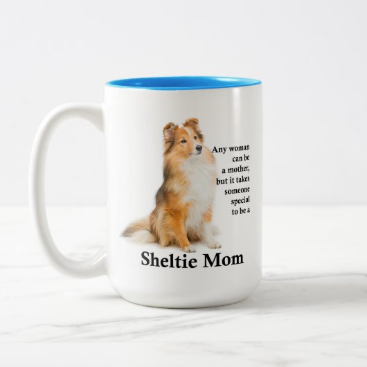Sheltie Maman Mug (Gauche)