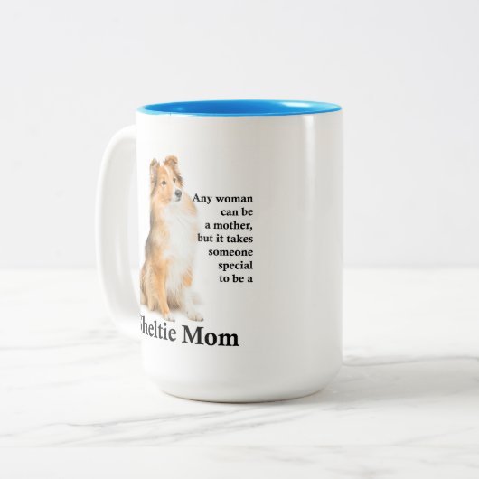 Sheltie Maman Mug (Devant gauche)