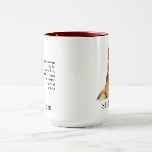 Sheltie Maman Mug (Centre)