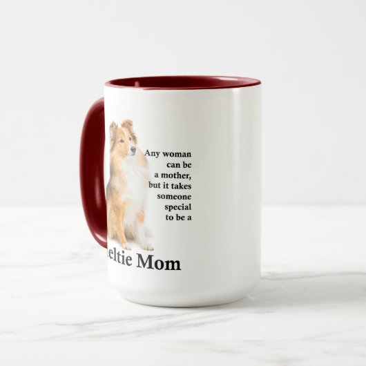 Sheltie Maman Mug (Devant gauche)