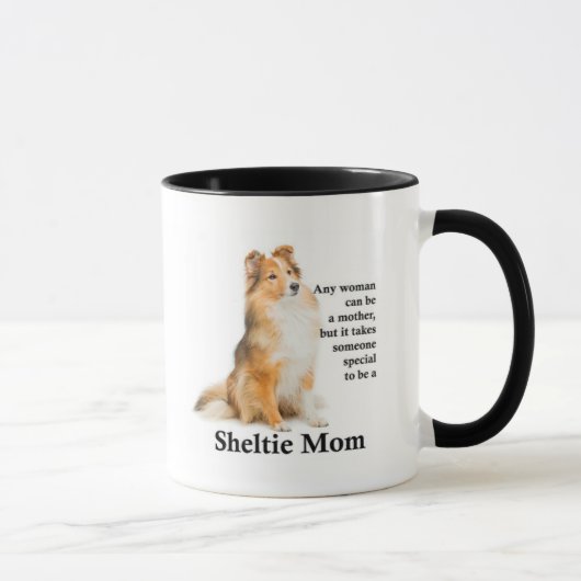 Sheltie Maman Mug (Droite)