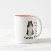 Sheltie Maman Mug (Devant droit)