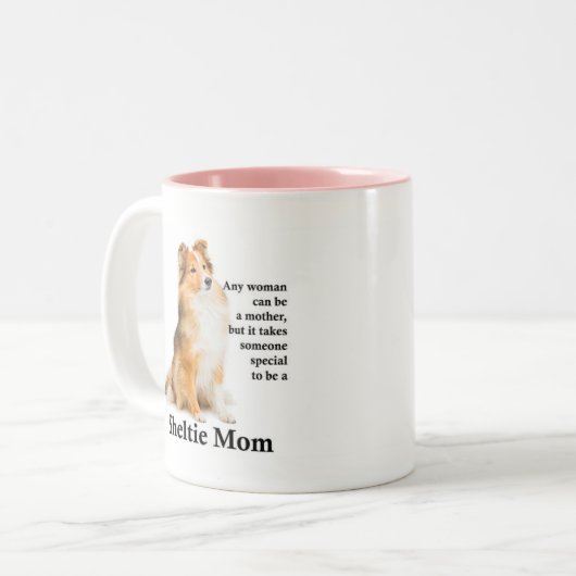 Sheltie Maman Mug (Devant gauche)