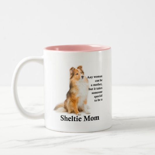 Sheltie Maman Mug (Gauche)