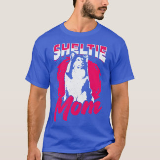 Sheltie Moeder Hond Shetland Sheepdog Lover Gift T-shirt