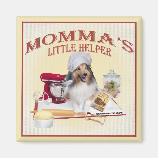 Sheltie Momma's Helper magnets (Devant)