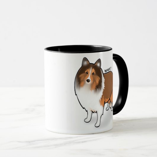 Sheltie Mug (Devant droit)