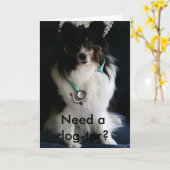 Sheltie obtiennent la carte bonne (Fleur jaune)