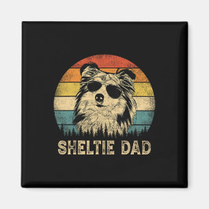 Sheltie Pa Hondenliefhebbers Vaderdag T-shirt Magneet
