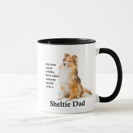 Sheltie Papa Mug (Droite)