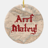 Sheltie Pirate Keramisch Ornament (Achterkant)