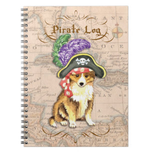 Sheltie Pirate Notitieboek