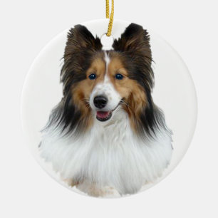 Sheltie Portrait Keramisch Ornament