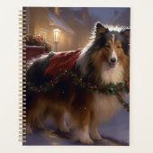 Sheltie Saison des Fêtes de Noël (Devant)