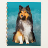 Sheltie Shetland Sheepdog Art Portrait (Devant)