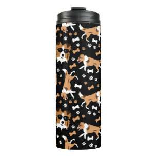 Sheltie Shetland Sheepdog Collie Pattern Pawprint Thermosbeker