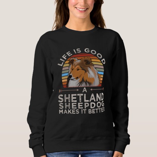 Sheltie Shetland Sheepdog Gift Idea Trui (Voorkant)