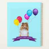 Sheltie Shetland Sheepdog Happy Birthday Gift Bag Planner (Achterkant)