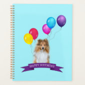 Sheltie Shetland Sheepdog Joyeux cadeau d'annivers (Devant)