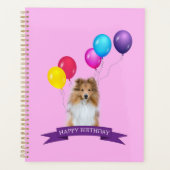 Sheltie Shetland Sheepdog Joyeux cadeau d'annivers (Devant)