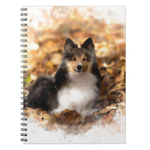 Sheltie Shetland Sheepdog kunstschilderij Notitieboek