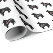 Sheltie (Shetland Sheepdog) Love Cadeaupapier (Rol Hoek)