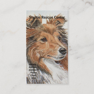Sheltie Shetland Sheepdog Thme Visitekaartjes