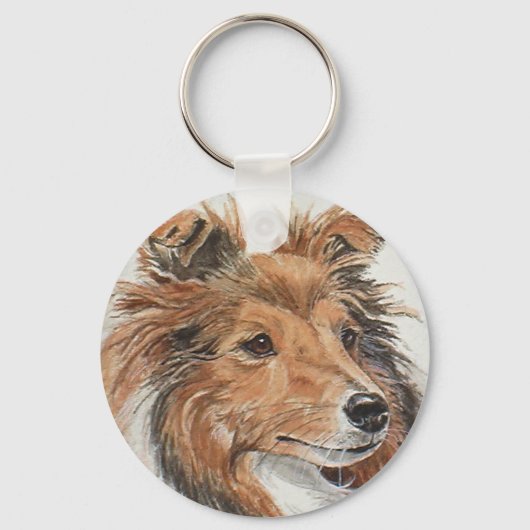 Sheltie Sleutelhanger (Voorkant)