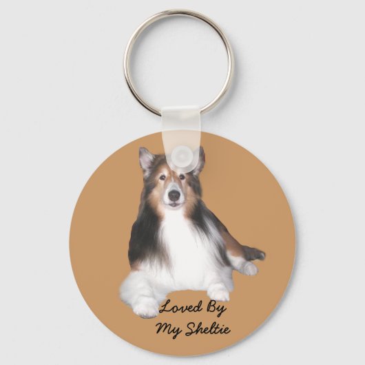Sheltie Sleutelhanger (Voorkant)