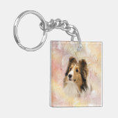 Sheltie Sleutelhanger (Voorkant Links)