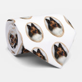 Sheltie Stropdas (Opgerold)