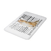 Sheltie Traits Bath Mat (Gekanteld)