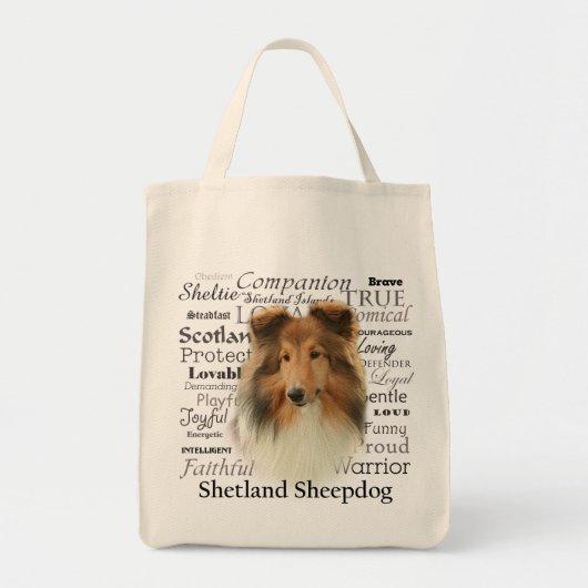 Sheltie Traits Canvas tas (Voorkant)
