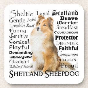 Sheltie Traits Onderzetter Set
