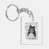 Sheltie Traits Sleutelhanger (Voorkant Links)