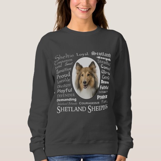 Sheltie Traits Sweatshirt (Voorkant)