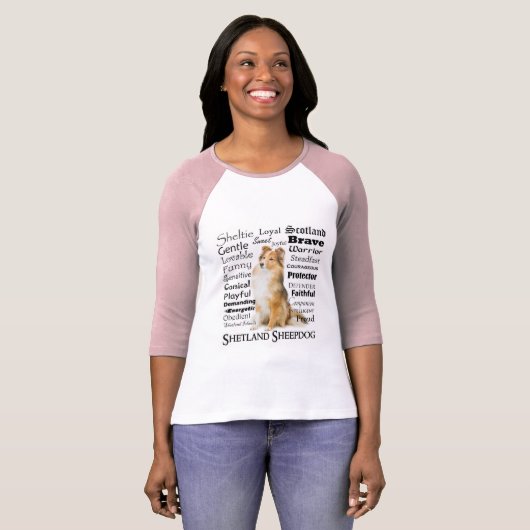 Sheltie Traits T-Shirt (Voorkant volledig)
