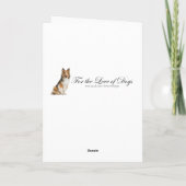 Sheltie Vaderdag Kaart (Achterkant)