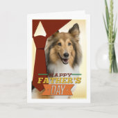 Sheltie Vaderdag Kaart (Voorkant)