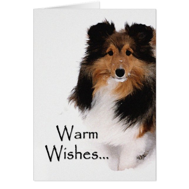 Sheltie Warm Wishes (Voorkant)