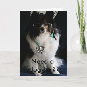 Sheltie wordt goed Kaart