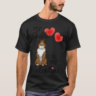 Shelties Schattig Sheltie Valentijn Sheltie Moeder T-shirt