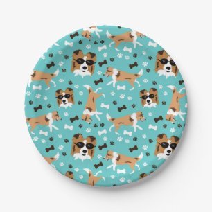 Shelties Shetland Sheepdog Mini Collie Pattern Pap Papieren Bordje