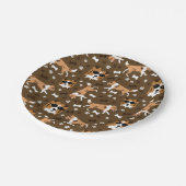 Shelties Shetland Sheepdog Mini Collie Pattern Pap Papieren Bordje (Gekanteld)