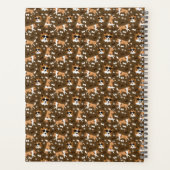 Shelties Shetland Sheepdog Pattern Brown Planner (Achterkant)