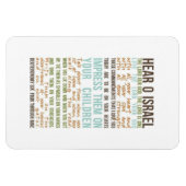 Shema gebed in engelse magneet (Horizontaal)