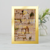 Shema Gold Foil sur la carte Arrière - plan Kotel (Debout devant)